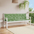 Vidaxx Gartenbankauflagen 2 Stück Blattmuster 200x50x7 cm Stoff
