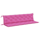 Vidaxx Gartenbankauflagen 2 Stück 200x50x7 cm Stoff rosa