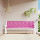 Vidaxx Gartenbankauflagen 2 Stück 200x50x7 cm Stoff rosa
