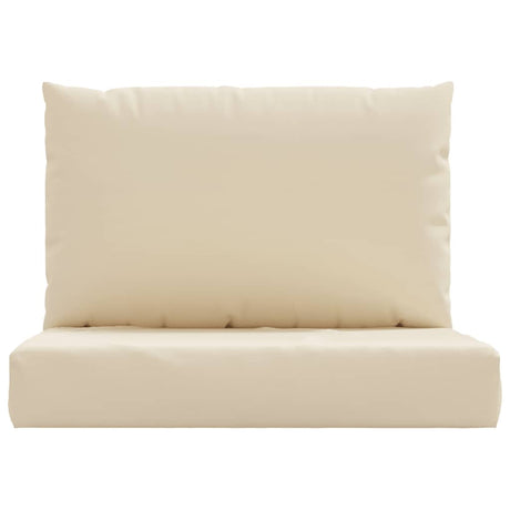VidaXL Palettenkissen 2 Stück Stoff Beige