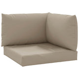 VidaXL Palettenkissen 3 Stück Oxford-Stoff Taupe