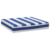 VidaXL Palettenkissen gestreift 60x60x8 cm Oxford-Stoff blau und weiß