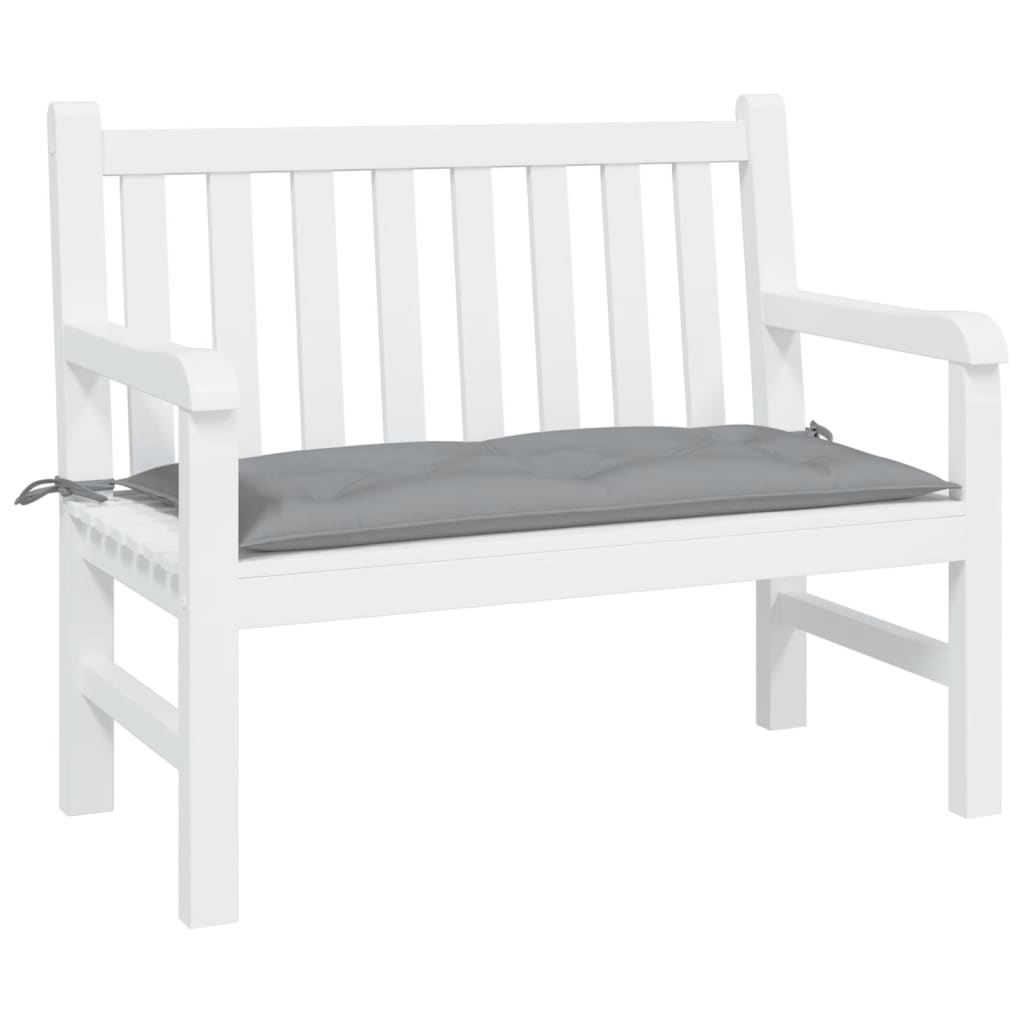 VidaXL Gartenbankauflage 110x50x7 cm Stoff grau