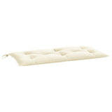 Vidaxx Gartenbankauflage 110x50x7 cm Oxford-Stoff cremeweiß