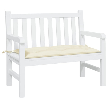 Vidaxx Gartenbankauflage 110x50x7 cm Oxford-Stoff cremeweiß