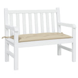 VidaXL Gartenbankauflage 110x50x7 cm Oxford-Stoff beige