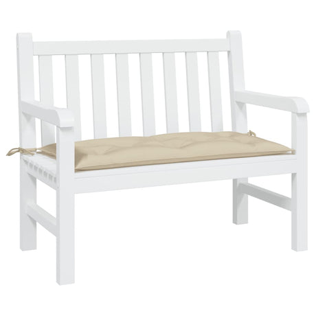 VidaXL Gartenbankauflage 110x50x7 cm Oxford-Stoff beige