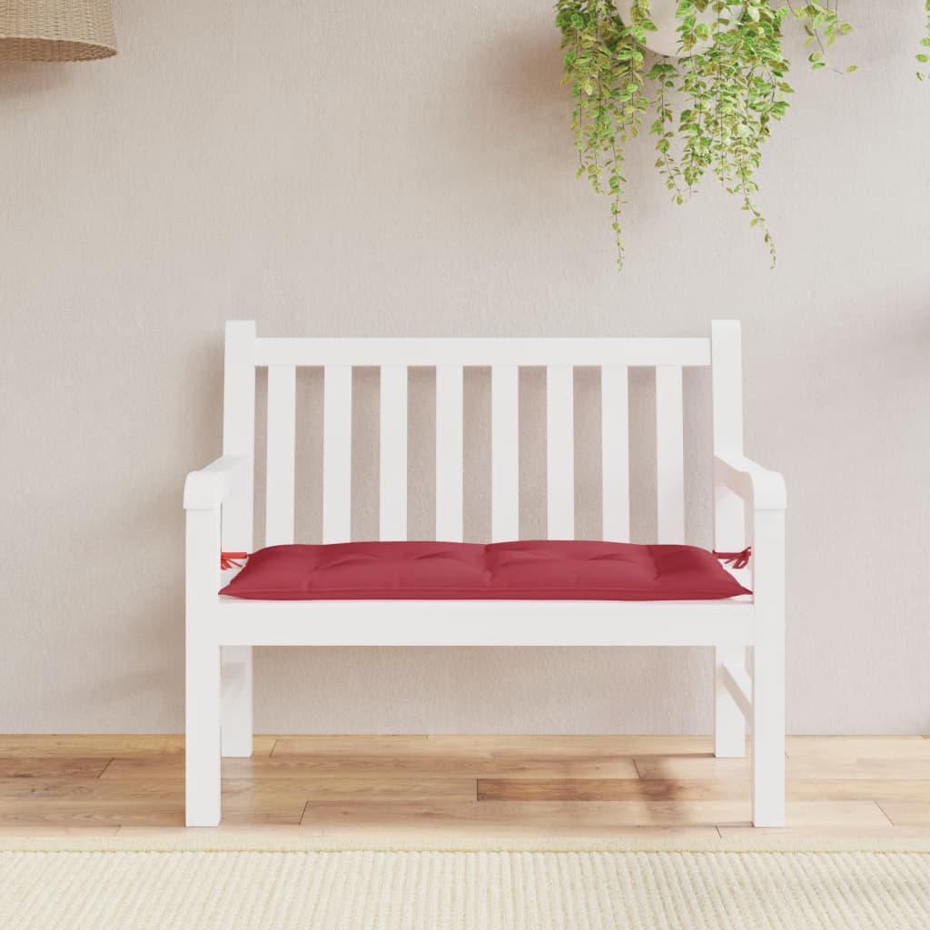 Vidaxx Gartenbankauflage 110x50x7 cm Oxfordstoff weinrot