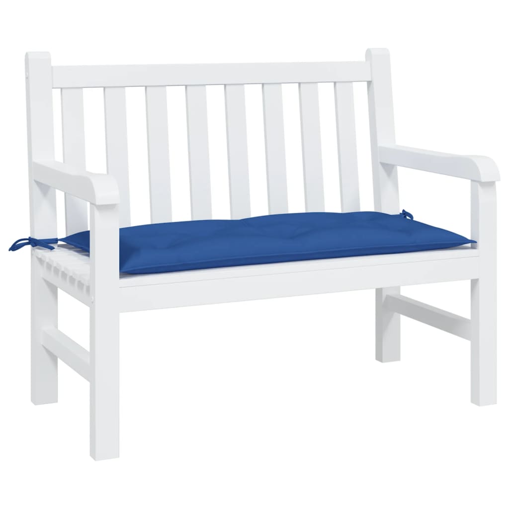 VidaXL Gartenbankauflage 110x50x7 cm Stoff blau