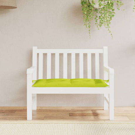VidaXL Gartenbankauflage 110x50x7 cm Oxford-Stoff hellgrün
