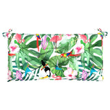 VidaXL Gartenbankauflage 110x50x7 cm Stoff mehrfarbig
