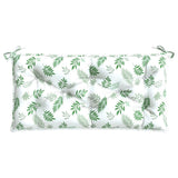 Vidaxl tuinbankkussen bladpatroon 110x50x7 cm stof