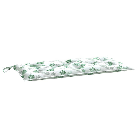 Vidaxl tuinbankkussen bladpatroon 110x50x7 cm stof