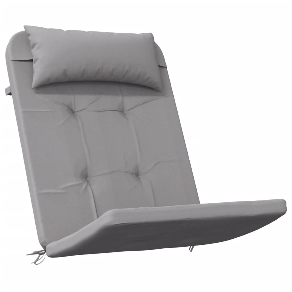 VidaXL Stuhlkissen 2 Stück Adirondack Oxford Stoff grau