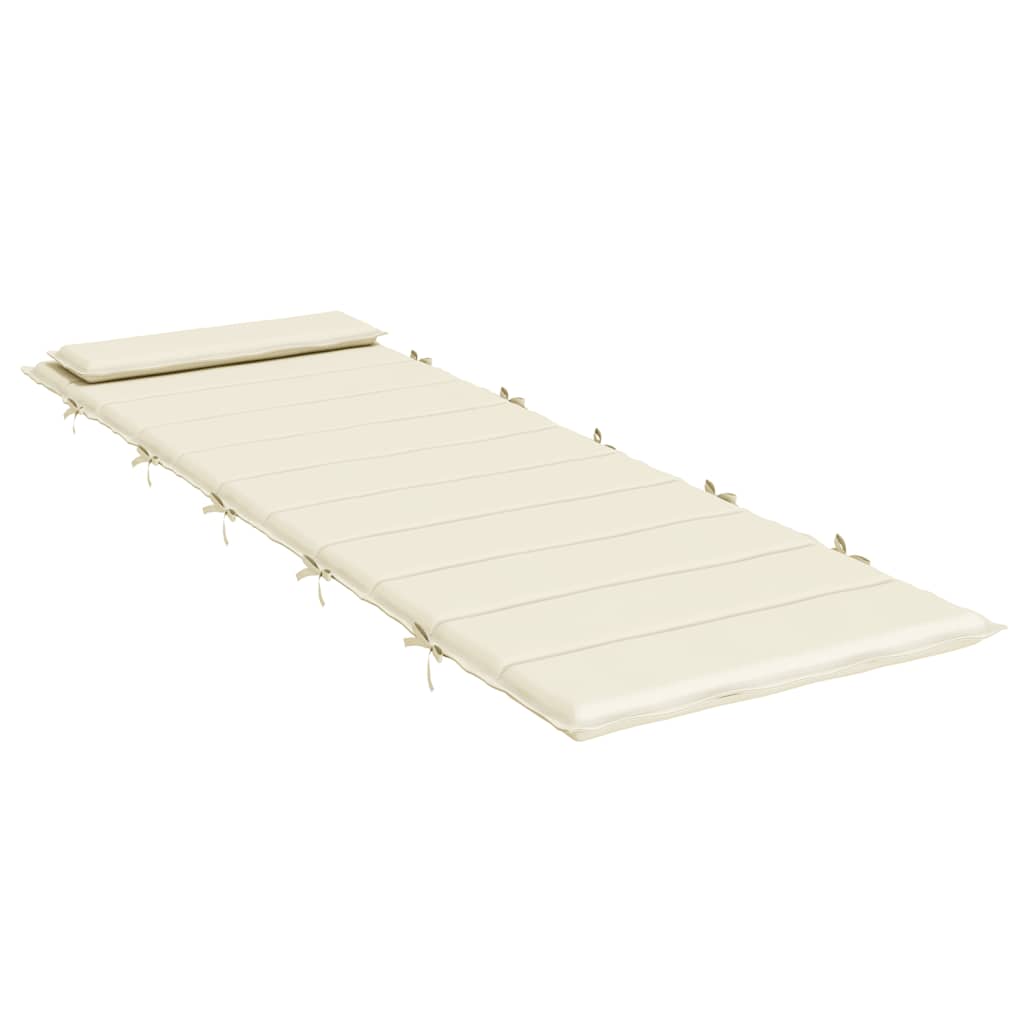 Vidaxx Liegekissen 180x60x4 cm Oxford-Stoff cremefarben