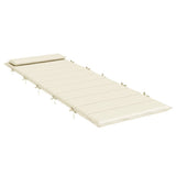 Vidaxx Liegekissen 180x60x4 cm Oxford-Stoff cremefarben