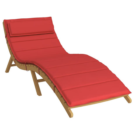 Vidaxx Liegekissen 180x60x4 cm Oxford-Stoff rot