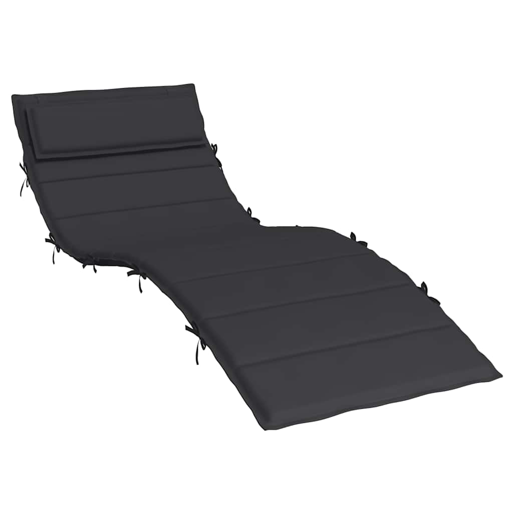 Vidaxx Liegekissen 180x60x4 cm Oxford-Stoff schwarz