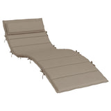 VidaXL Liegekissen 180x60x3 cm Oxford-Stoff Taupe