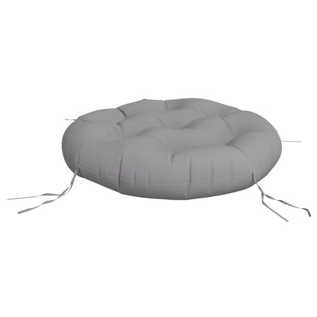VidaXL Sitzkissen rund Ø 60x11 cm Oxford-Stoff grau