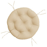 VidaXL Sitzkissen rund Ø 60x11 cm Oxford-Stoff beige