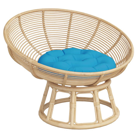 Vidaxl kussen rond ø 60x11 cm oxford stof lichtblauw