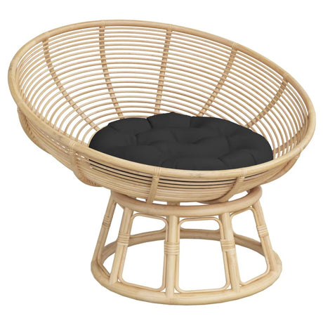 Vidaxl zitkussen rond ø 60x11 cm oxford stof zwart