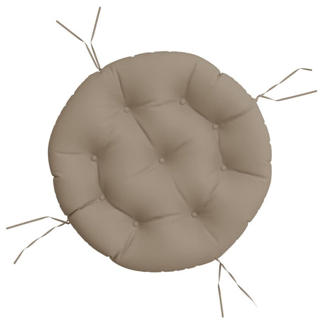 Vidaxl zitkussen rond ø 60x11 cm oxford stof taupe