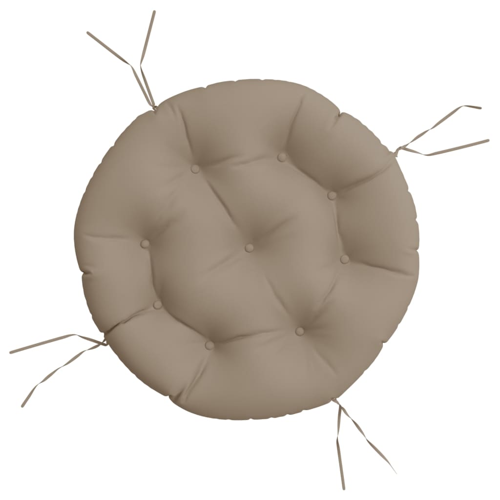 Vidaxl zitkussen rond ø 60x11 cm oxford stof taupe