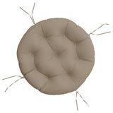 Vidaxl zitkussen rond ø 60x11 cm oxford stof taupe