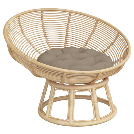 Vidaxl zitkussen rond ø 60x11 cm oxford stof taupe