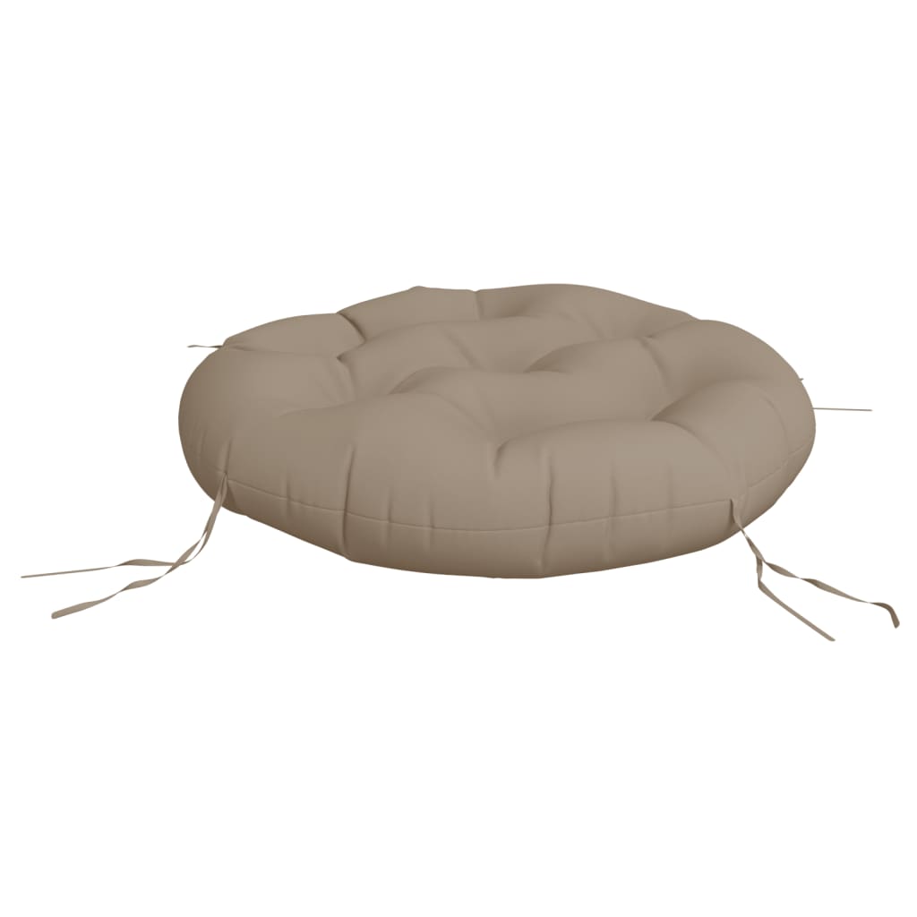 Vidaxl zitkussen rond ø 60x11 cm oxford stof taupe