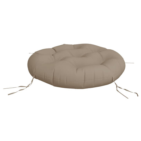 Vidaxl zitkussen rond ø 60x11 cm oxford stof taupe