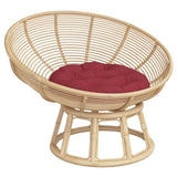 Vidaxx Sitzkissen rund ø 60x11 cm Oxfordstoff weinrot