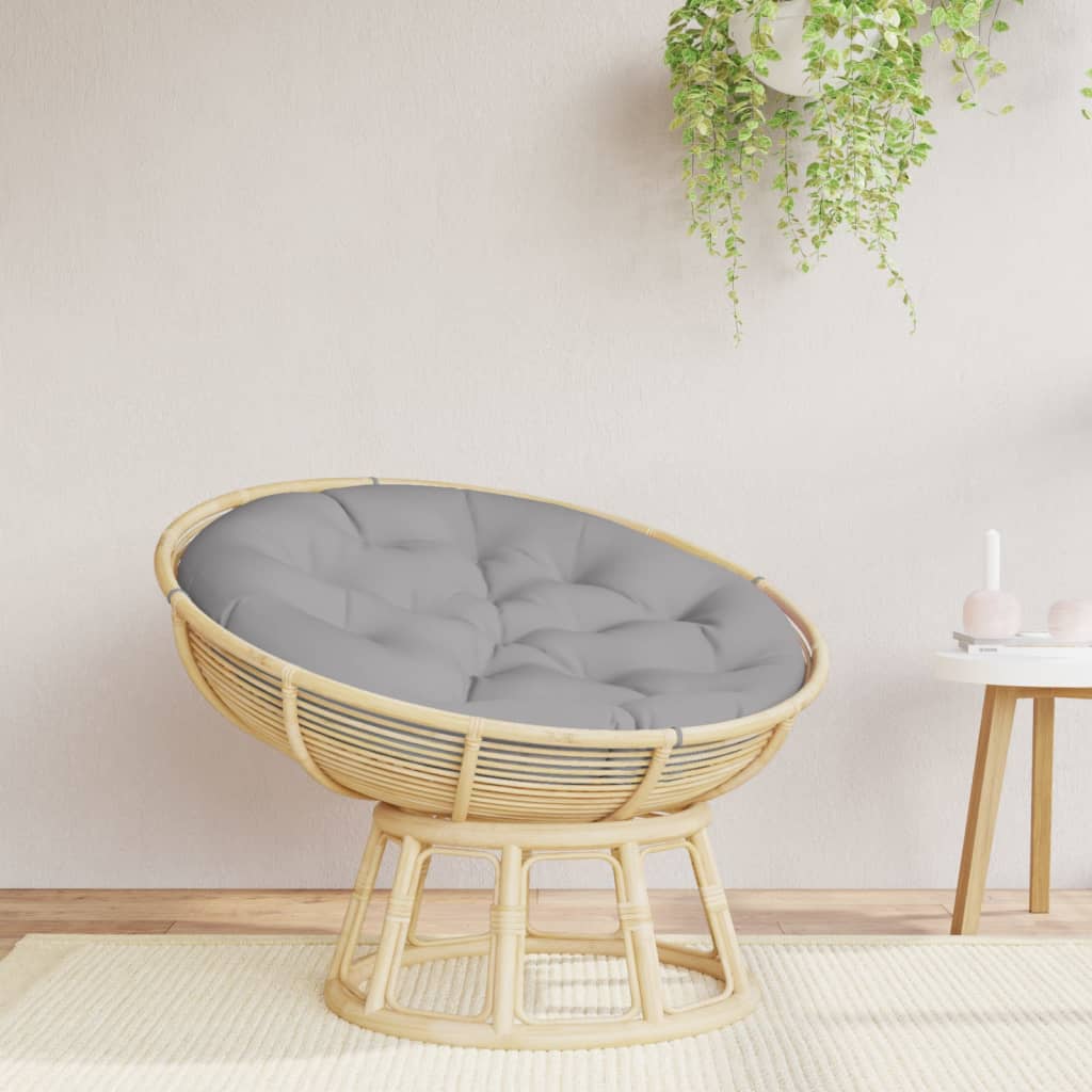 VidaXL Sitzkissen rund Ø 100x11 cm Oxford-Stoff grau