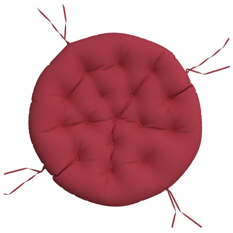 VidaXL Sitzkissen rund Ø 100x11 cm Oxford-Stoff weinrot