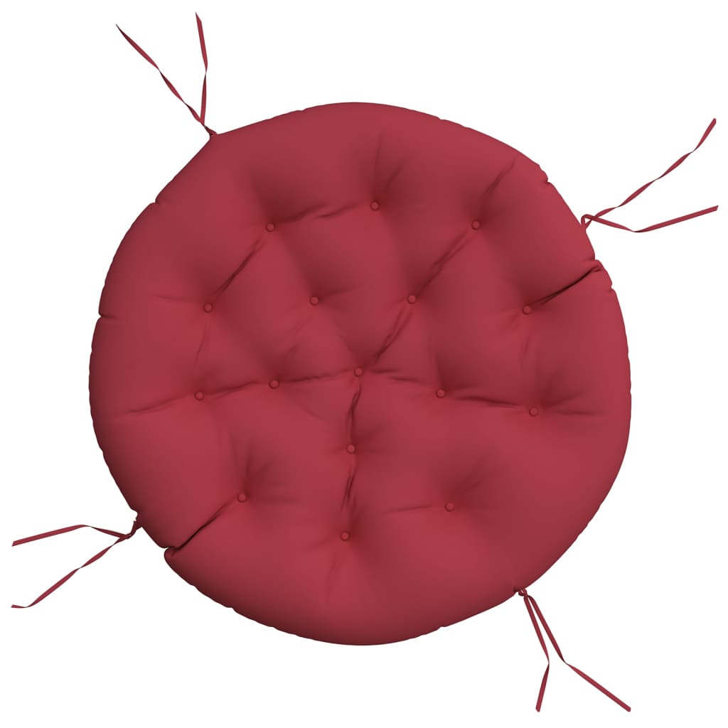 VidaXL Sitzkissen rund Ø 100x11 cm Oxford-Stoff weinrot