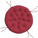 VidaXL Sitzkissen rund Ø 100x11 cm Oxford-Stoff weinrot