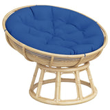 VidaXL Sitzkissen rund Ø 100x11 cm Oxford-Stoff Königsblau