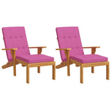Vidaxx Terrassenstuhlkissen 2 Stück Oxford-Stoff rosa