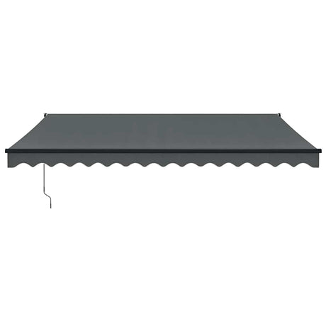 VidaXL Ausziehbare Markise 4x3 m Stoff und Aluminium Anthrazit