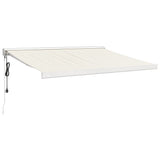 VidaXL Ausziehbare Markise 3x2,5 m Stoff und Aluminium cremefarben