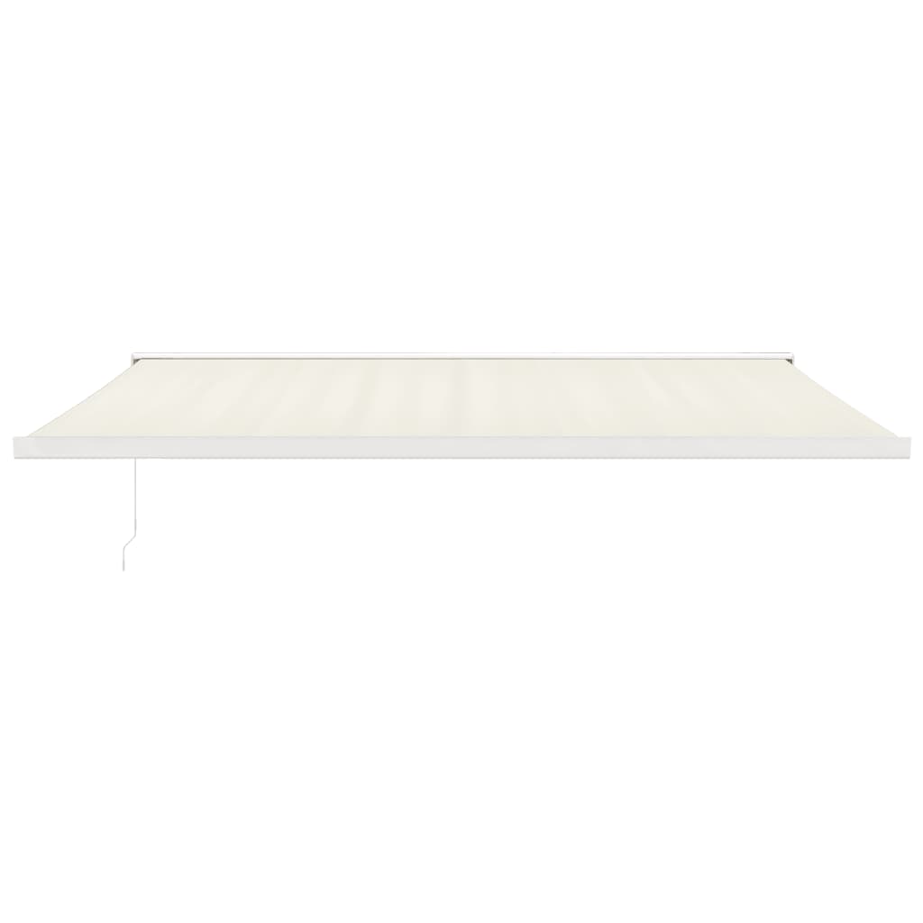 VidaXL Ausziehbare Markise 5x3 m Stoff und Aluminium Creme