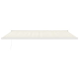 VidaXL Ausziehbare Markise 5x3 m Stoff und Aluminium Creme