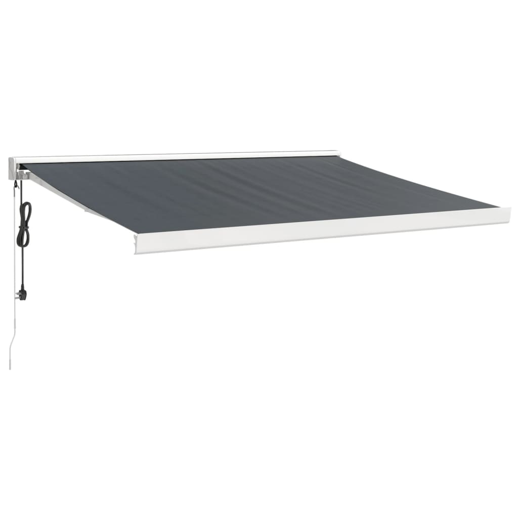 VidaXL Ausziehbare Markise 3x2,5 m Stoff und Aluminium Anthrazit