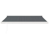 VidaXL Ausziehbare Markise 3x2,5 m Stoff und Aluminium Anthrazit