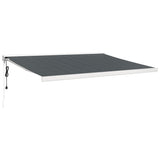 VidaXL Ausziehbare Markise 4x3 m Stoff und Aluminium Anthrazit