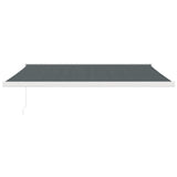 VidaXL Ausziehbare Markise 4x3 m Stoff und Aluminium Anthrazit