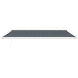 VidaXL Ausziehbare Markise 4,5x3 m Stoff und Aluminium Anthrazit
