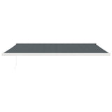 VidaXL Ausziehbare Markise 5x3 m Stoff und Aluminium Anthrazit